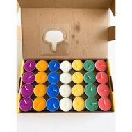 8hr 8Hours 56pcs 7Colourful Candle, Tealight Candle, Butter Candle