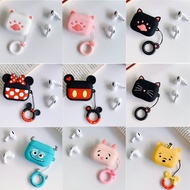 For Airpods pro case earphone protective cover cute silicone funda Airpod case headset soft cartoon airpod pro case with keychai