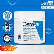 Cerave Moisturizing Cream 454g Moisturizer for face and body Baume Hydratant 24 Hours