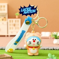 GANTUNGAN Keychain Doraemon Key Chain Cute Doraemon Car Keychain
