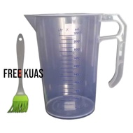 (+ Free Brush)green leaf Measuring Cup 1000ml/water Measuring 1841 (1 liter)