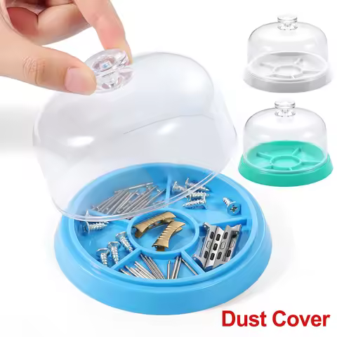 Watchmakers Moistureproof Holder Tray Storage Box Protector 6 Slots Parts Watch Movement Dust Cover 