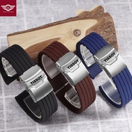 Rubber silicone watch strap for Tissot 1853 Le Lok anti-sweat soft tape size18mm 19mm20mm22mm