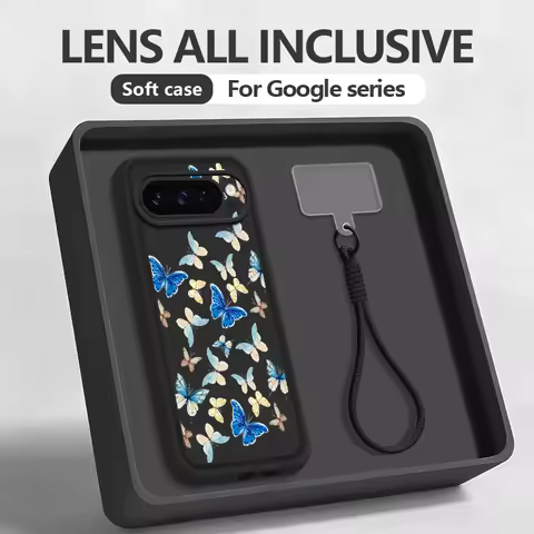 Blue Butterfly Patterned TPU Phone Case For Google Pixel 10 9 Pro XL 10 9 Pro Pixel 8A 7A 8 7 Pro 9A