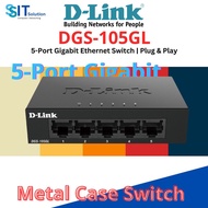 D-Link DGS-105GL | DGS-108GL 5 / 8 Port Gigabit Unmanaged Metal Desktop Switch (replacement DGS-105 