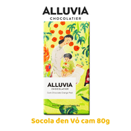 Alluvia | Socola đen 70% cacao nhân Vỏ Cam đắng vừa ít ngọt | Dark chocolate Orange Peel