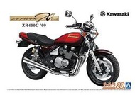 25年6月再販【玩具柑仔店】青島 AOSHIMA 1/12 Kawasaki ZR400C ZEPHYR X '09