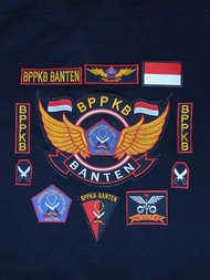 Patch Bordir Jahit BPPKB Banten 1 Set – Atribut Komunitas Seragam Jaket ormas