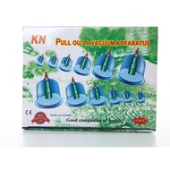 Bộ giác hơi chân không 12 ly | Bộ giác hơi 12 ly không cần lửa kèm ống bơm | Bộ giác hơi 12 cốc