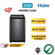 Haier Washing Machine 8KG Top Load Washer Machine Mesin Basuh Murah Besar 洗衣机 洗衣機 HWM80-316S6