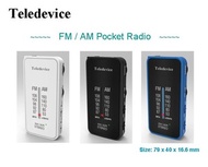 Teledevice - FM-8 (BLACK) 袋裝收音機 FM/AM Radio 4897000174550