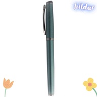 HILDAR Gel Pen, Green 0.5mm Black Refill Pen,  Metal Ballpoint Pen Office