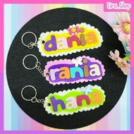 [Maximum 6 Huruf]Keychain NamaName Keychain. Keychain Nama Foam Cantik