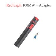 ชุดกล่องเครื่องมือเครื่องทดสอบเส้นใยแบบชาร์จไฟได้15MW/30MW/50MW/80MW/100MW FTTH Optic/fc/st สีแดง/เข