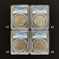 [PCGS評級 ] 美國艾森豪威爾壹圓及甘迺迪半圓硬幣 (11枚)