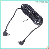 WU 11ft Type C to Mini USB Charging Wire 340cm Double Right Angle 5V Power Cable