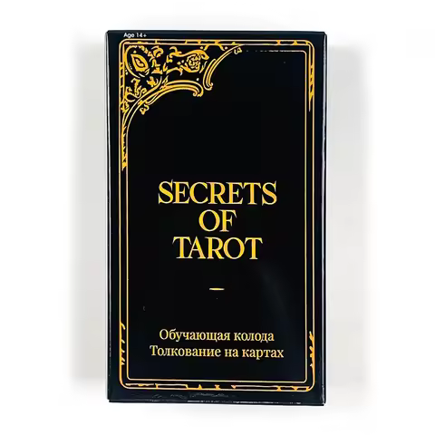 Secrets of Tarot Cards Deck,78‑Pcs Tarot Cards Set, Fortune‑Telling Divination Tarot Deck with Russi