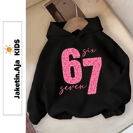 Jacket Aja Kids - Girls' Hoodie 67 SIX SEVEN CUTE (1th - 12th) Jacket Girl Kid Korean Style 1 2 3 4 