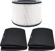 Fette Filter - Replacement HEPA Filter and 2 Wrapping Carbon Pre-Filters Compatible with Honeywell 24000 24500 50250-S 52500. Combo Pack