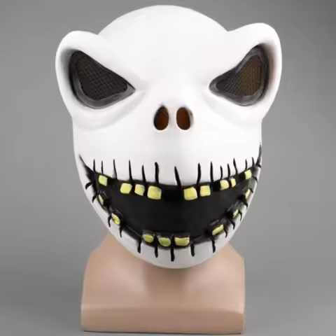 Cosplay Accessories The Nightmare Before Christmas Latex Headgear Jack Mask Christmas Halloween Part
