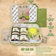 Hanoi gift basket - Moc Lam (Green rice cake - Rice cake - Bare lotus jam - Crocodile apricot - Plum