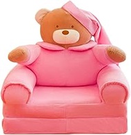 TOYANDONA 2pcs Kids Sofa Couch Cover Child Pink Chair Mini Animal Slipcovers Armchair Couch Bear Protector for Children Toddler Baby Furniture