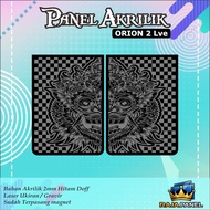 AKSESORIS PANEL AKRILIK ORION 2 / PANEL ORION II HITAM DOFF ELEGANT