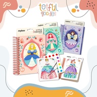 Mideer LITTLE DESIGNER Watercolor Dress Up Girls Gift Sticker Coloring Set