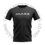 Maxx Shirt New Plain Tee Badminton Jersey (Black) MX-NV15