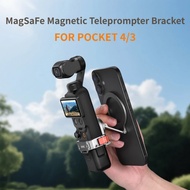 BRDRC Magnetic Mount Expansion Cage for DJI Pocket 4 3 Accessories Adjustable Phone Adapter Live Str