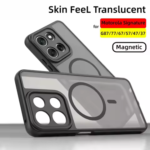 Luxury Armor Magnetic Case For For Motorola Signature G87 G77 G67 G57 G47 G37 Power G56 G66J/Y Edge 