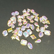 7-color pointed block stone, 7-color pointed block stone set