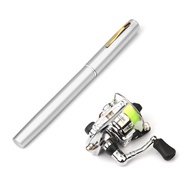 Pocket Collapsible Fishing Rod Reel Combo Mini Pen Fishing Pole Kit Telescopic Fishing Rod Spinning