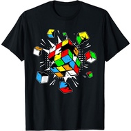 Children's T-Shirt Exploding Rubix Rubiks Rubics Cube 3x3 Cuber Events Costume T-Shirt Fashion Tops 