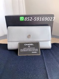 99新✨全港最平 ‼支持面交陪驗 ‼ 🌈CHANEL CC logo long wallet A33922 Silver 銀色👏現貨 支持陪驗 #女裝銀包 #包包 #hand bag #Wallet 