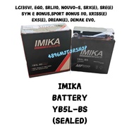 IMIKA BATTERY DRY GEL BATERI KERING YB5L YB5 EX5 DREAM WAVE KRISS EGO SRL E-BNOUS LC135 V1 EX90 EVOZ