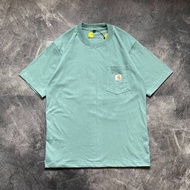 T shirt Carhartt Wip Pocket Full Tag Label Wos Kaos Pocket Carhartt Pria Wanita