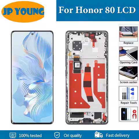6.67" Original OLED For Huawei Honor 80 ANN-AN00 LCD Display Touch Screen Digitizer Assembly For Hon