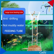 CAD* 1 Set Fish Tank Feeder Detachable Wide Opening Transparent Funnel Shape Aquarium Shrimp Feeding Dish Feeder Home Use