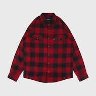 Epidemic Shirt | Flannel Fervent Red Black