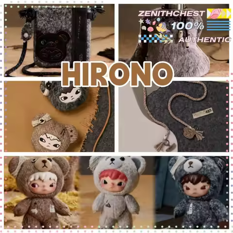 Authentic POPMART Hirono Road Journal - Cute Collectible Blind Boxes (Plush Keychain/Fridge Magnet/M
