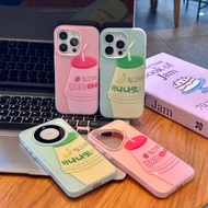 For Samsung A17 A56 A07 A36 A05S A03S A14 A32 S25 A54 A04S Cute Yogurt 2 in 1 Case GDK050A