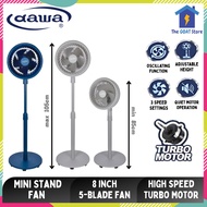 Dawa 8" Stand Fan / Standing Fan  with Turbo Motor (STRONG AIR FLOW), 1 Year Motor Warranty