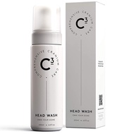 C3 Head Wash Hydrating and Balancing 200ml Fragrance-Free Daily Foam Cleanser Bald Shaved Buzzed Hea