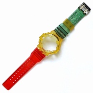 Bnb STRAP BEZEL CASIO GSHOCK G SHOCK GA 700 GA700 JELLY CLEAR RASTA