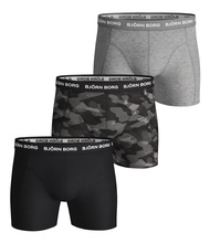 | Bjorn Borg Cotton Stretch Boxer 3P, Boxer Briefs for Men, Multi-Packs Available