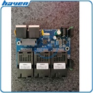 Media Converter 3 Port FO 2 Port LAN 10/100 / Switch Fiber 3 FO 2 LAN