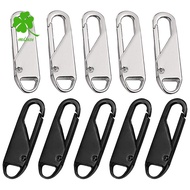 Metal Replacement Zipper (10 Pieces), Metal Tabs for Zip Repair, for Clothes, Luggage, Suitcase, Bac