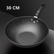 Medical stone wok pan non stick original with cover non stick pan kawali sale big non stick frying p