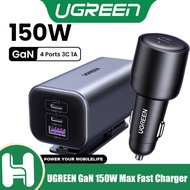 UGREEN GaN 150W Max Fast Charger 4 Ports 140W Fast Charging PD3.1 Car Charger